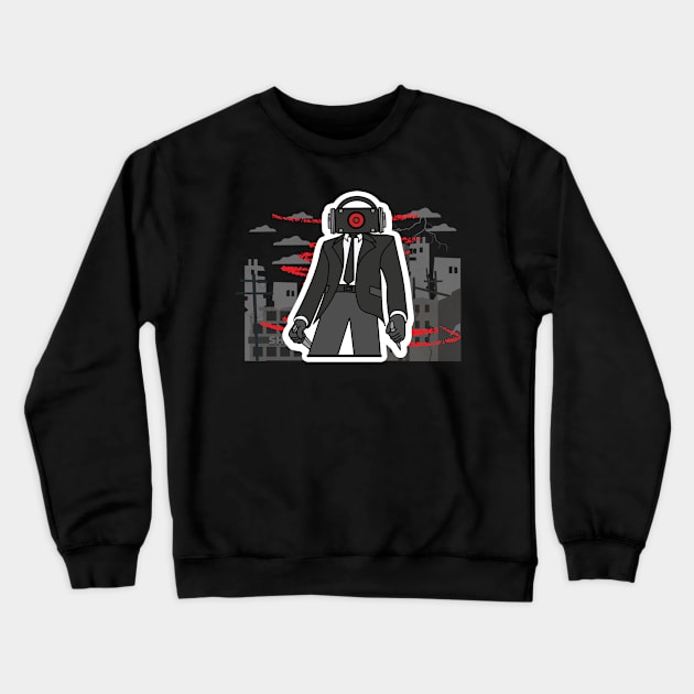 SPEAKER MAN - Skibidi Toilet Crewneck Sweatshirt by vitrar